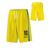 Basketball Shorts Stripes - Yellow